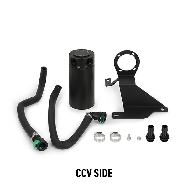 Mishimoto MMBCC-F35T-11SBE Baffled Oil Catch Can, fits Ford F-150 3.5L EcoBoost 2011-2014 - Truck Part Superstore