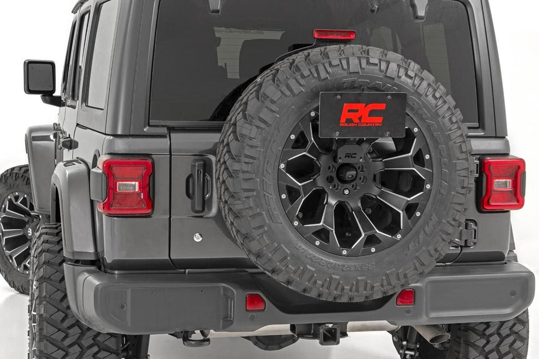 Rough Country 10534 Jeep License Plate Adapter 18-20 Wrangler JL Rough Country - Truck Part Superstore