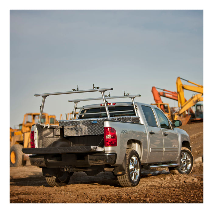 UWS TBS-72-LP Bright Aluminum 72in. Crossover Truck Tool Box; Low Profile (LTL Shipping Only) - Truck Part Superstore