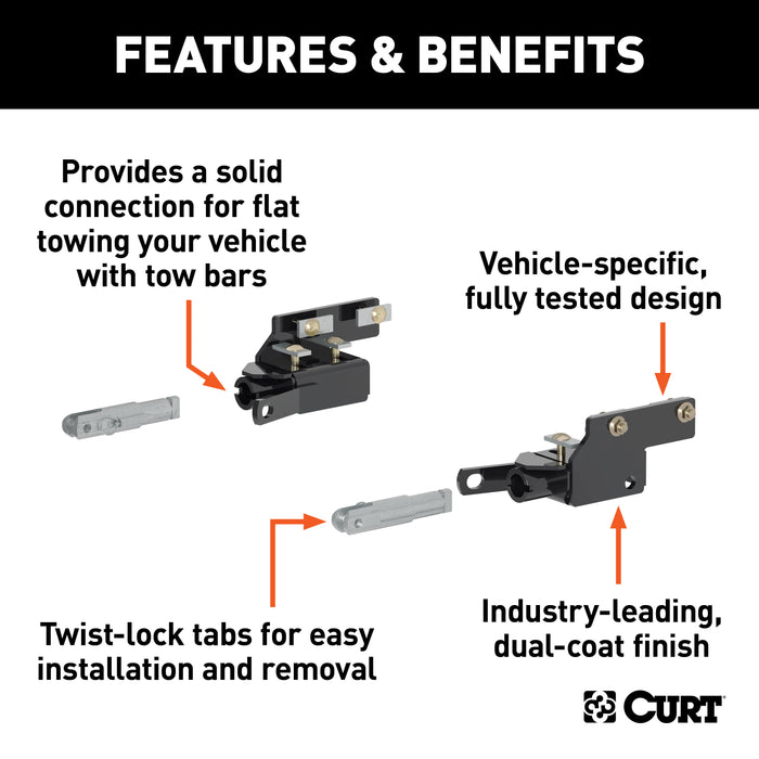CURT 70106 Custom Tow Bar Base Plate; Select Ford F-150; Expedition; Lincoln Navigator - Truck Part Superstore