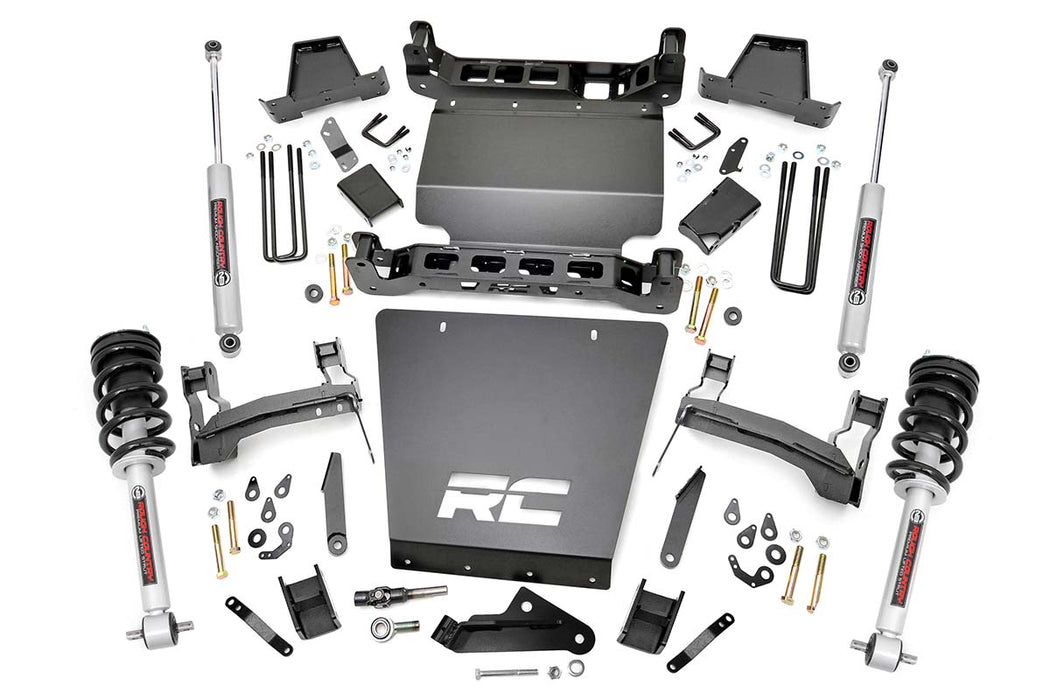 Rough Country 29833 7 Inch Suspension Lift Kit Lifted Struts 14-18 Silverado/Sierra 1500 4WD Aluminum Rough Country - Truck Part Superstore