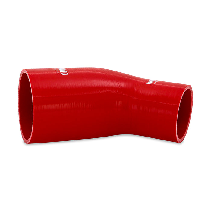 Mishimoto MMCP-R45-3035RD Mishimoto 45-Degree Silicone Transition Coupler, 3.00-in to 3.50-in, Red - Truck Part Superstore