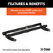 CURT 60604 Double Lock Gooseneck Installation Brackets; Select Silverado; Sierra 2500; 3500 - Truck Part Superstore