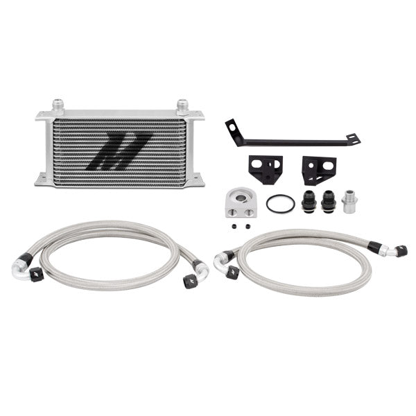Mishimoto MMOC-MUS4-15 Ford Mustang EcoBoost Oil Cooler Kit, 2015-2017, Silver - Truck Part Superstore
