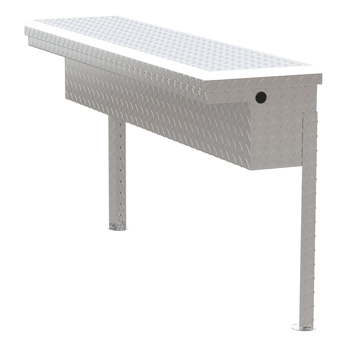 UWS EC30201 Bright Aluminum 48in. Truck Side Tool Box with Low Profile (Heavy Packaging) - Truck Part Superstore