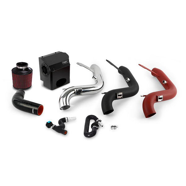 Mishimoto MMAI-FIST-16WRD Ford Fiesta ST Performance Air Intake, 2016-2019 Wrinkle Red - Truck Part Superstore