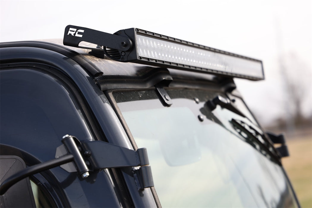 Rough Country 98004 50 Inch Dual Row LED Light Kit Black Series with Amber DRL Front Facing 14-22 Kubota RTV-1100C/16-22 RTV-1140C Diesel Rough Country - Truck Part Superstore