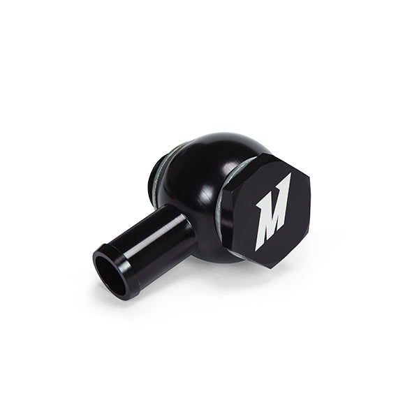 Mishimoto MMBB-STBK Banjo Fitting With Bolt M20 x 5/8-in Straight, Black - Truck Part Superstore