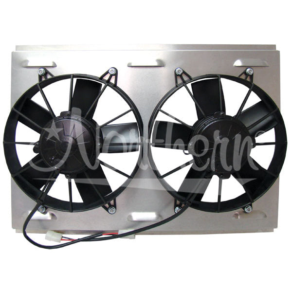 Northern Radiator Z41038 Dual 10 Inchelectric Fan/Shroud Combo - Truck Part Superstore