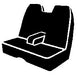 FIA TR48-1 BLACK Wrangler™ Custom Seat Cover; Saddle Blanket; Black; Bench Seat; Armrest; - Truck Part Superstore