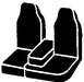 FIA TR48-2 WINE Wrangler™ Custom Seat Cover; Saddle Blanket; Wine; Split Seat 60/40; Armrest; - Truck Part Superstore