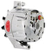 Powermaster Performance 8-37101 Alternator; Ford Upgrade; 100 Amp; 75 Idle; 1V Pulley; 1 Wire; Chrome; - Truck Part Superstore