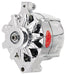 Powermaster Performance 8-37141 Alternator; Ford Upgrade; 150 Amp; 100 Idle; 1V Pulley; 1 Wire; Chrome; - Truck Part Superstore