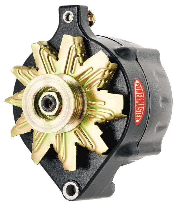 Powermaster Performance 8-57100 Alternator; Ford Upgrade; 100 Amp; 75 Idle; 6 Groove Pulley; 1 Wire; Black; - Truck Part Superstore