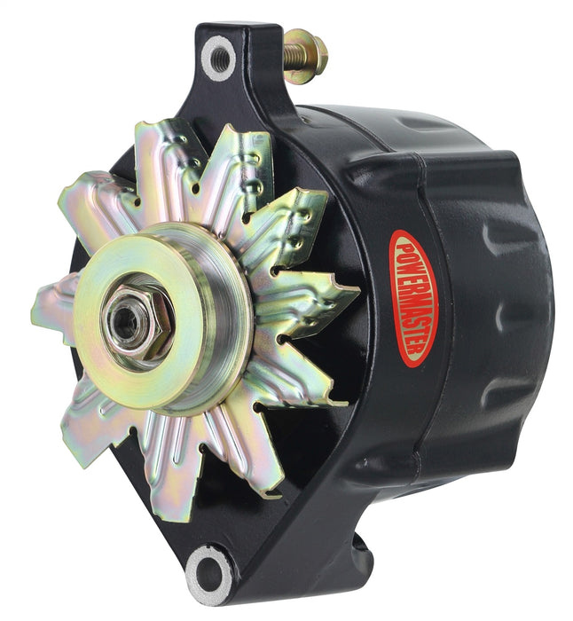 Powermaster Performance 8-57101 Alternator; Ford Upgrade; 100 Amp; 75 Idle; 1V Pulley; 1 Wire; Black; - Truck Part Superstore