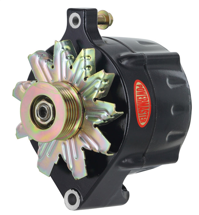 Powermaster Performance 8-57106 Alternator; Ford Upgrade; 100 Amp; 75 Idle; 16V; 6 Groove Pulley; 1 Wire; Black; - Truck Part Superstore