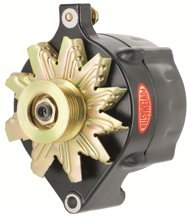 Powermaster Performance 8-57140 Alternator; Ford Upgrade; 150 Amp; 100 Idle; 6 Groove Pulley; 1 Wire; Black; - Truck Part Superstore