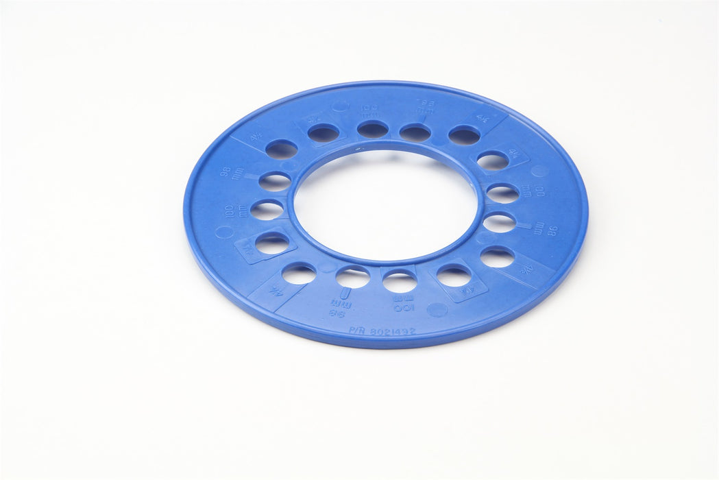 Lokar 80-21492 Wheel Bolt Circle Template; 4 Lug Metric; 98/100mm; 4.25/4.5 in.; Blue; - Truck Part Superstore