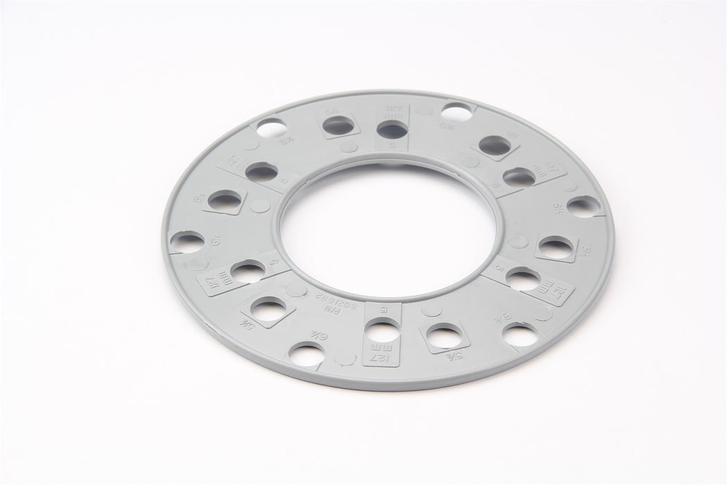 Lokar 80-21692 Wheel Bolt Circle Template; 6 Lug SAE; 127mm; 5.5/6.5 in.; Gray; - Truck Part Superstore