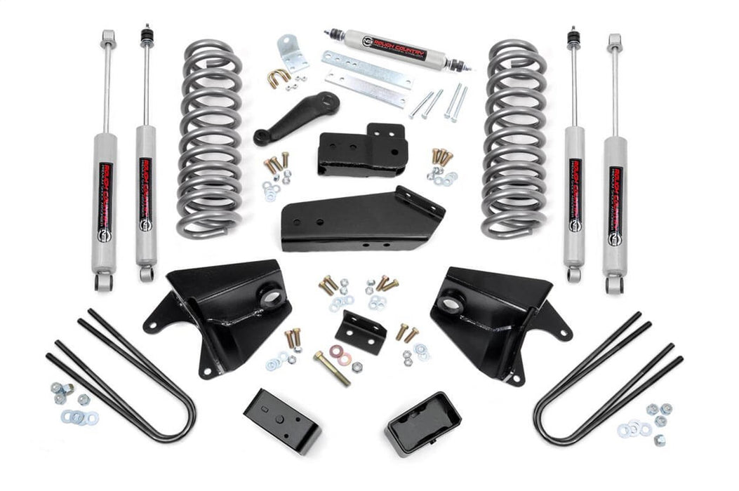 Rough Country 465.20 Suspension Lift Kit w/Shocks; 4 in. Lift; - Truck Part Superstore