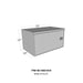 Westin 80-HBD1818 Brute HD Under Body Tool Box; Polished Aluminum; 18in x 18in Swing Door; - Truck Part Superstore