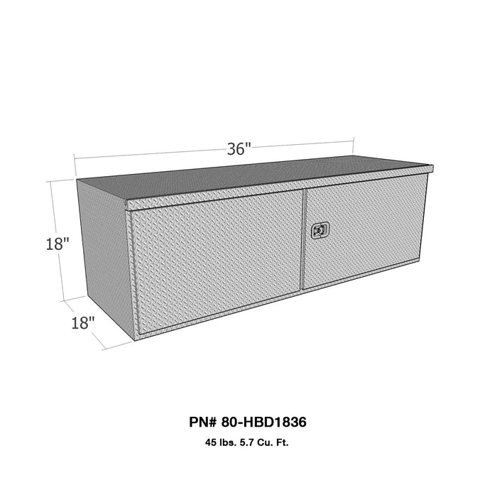Westin 80-HBD1836 Brute HD Under Body Tool Box - Truck Part Superstore