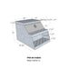 Westin 80-HSB30 Brute HD Step Tool Box; Polished Aluminum; L 30 in. x W 28 3/8 in. x H 22 in.; - Truck Part Superstore
