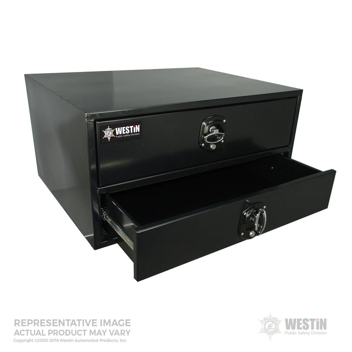 Westin 80-HTS4820B Brute Command Tool Box; Textured Black; Tactical Double Drawer; 48 in.; - Truck Part Superstore