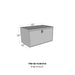 Westin 80-HUB1818 Brute HD Under Body Tool Box; Polished Aluminum; 18 in. x 18 in. Drop Down Door; - Truck Part Superstore
