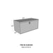 Westin 80-HUB1824 Brute HD Under Body Tool Box; Polished Aluminum; 18 in. x 24 in. Drop Down Door; - Truck Part Superstore