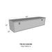 Westin 80-HUB1860 Brute HD Under Body Tool Box; Polished Aluminum; 18 in. x 60 in. Drop Down Door; - Truck Part Superstore