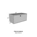 Westin 80-HUB2424 Brute HD Under Body Tool Box; Polished Aluminum; 24 in. x 24 in. Drop Down Door; - Truck Part Superstore