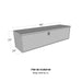 Westin 80-HUB2448 Brute HD Under Body Tool Box; Polished Aluminum; 24 in. x 48 in. Drop Down Door; - Truck Part Superstore