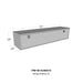 Westin 80-HUB2472 Brute HD Under Body Tool Box; Polished Aluminum; 24 in. x 72 in. Drop Down Door; - Truck Part Superstore