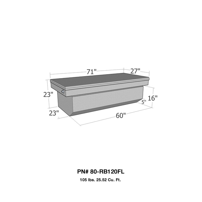 Westin 80-RB120FL Brute Full Lid Tool Box - Truck Part Superstore