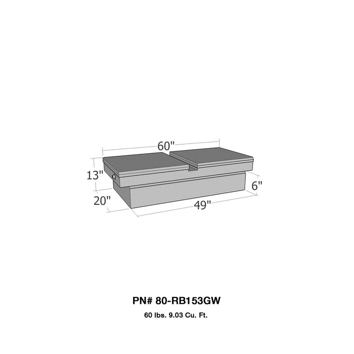 Westin 80-RB153GW Brute Gull Wing Lid Tool Box - Truck Part Superstore