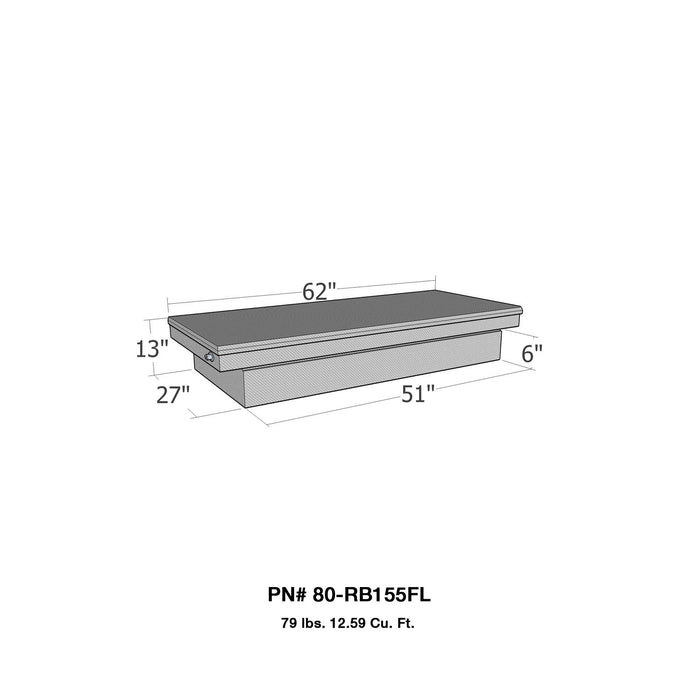 Westin 80-RB155FL Brute Full Lid Tool Box - Truck Part Superstore