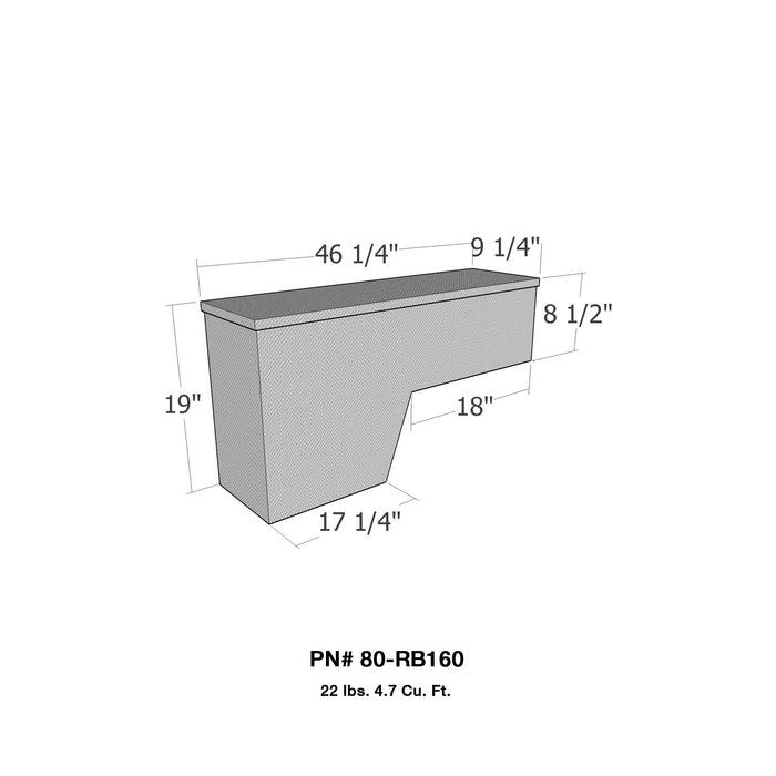 Westin 80-RB160 Brute Pork Chop Side Tool Box - Truck Part Superstore