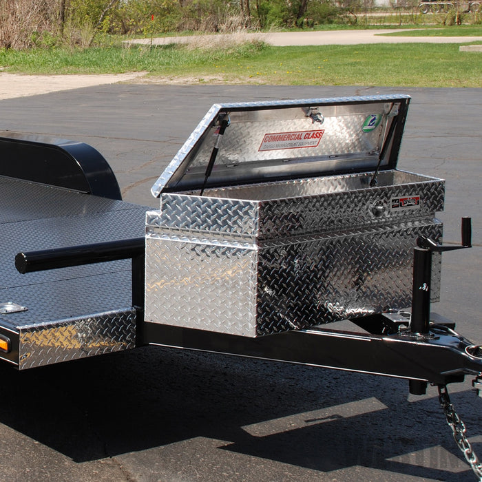 Westin 80-RB4919 Brute Trailer Tongue Tool Box; Polished Aluminum; Aluminum; 49 in.; - Truck Part Superstore