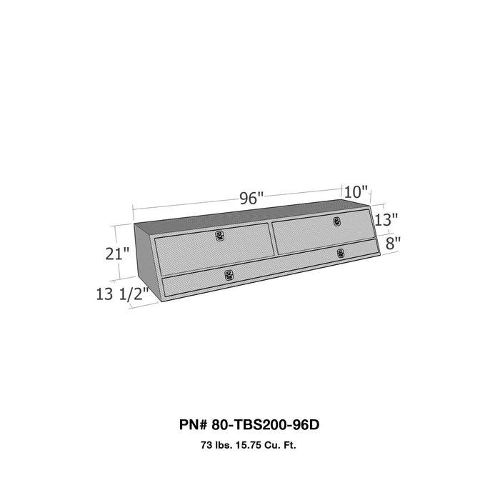 Westin 80-TBS200-96D Brute Contractor TopSider Tool Box - Truck Part Superstore