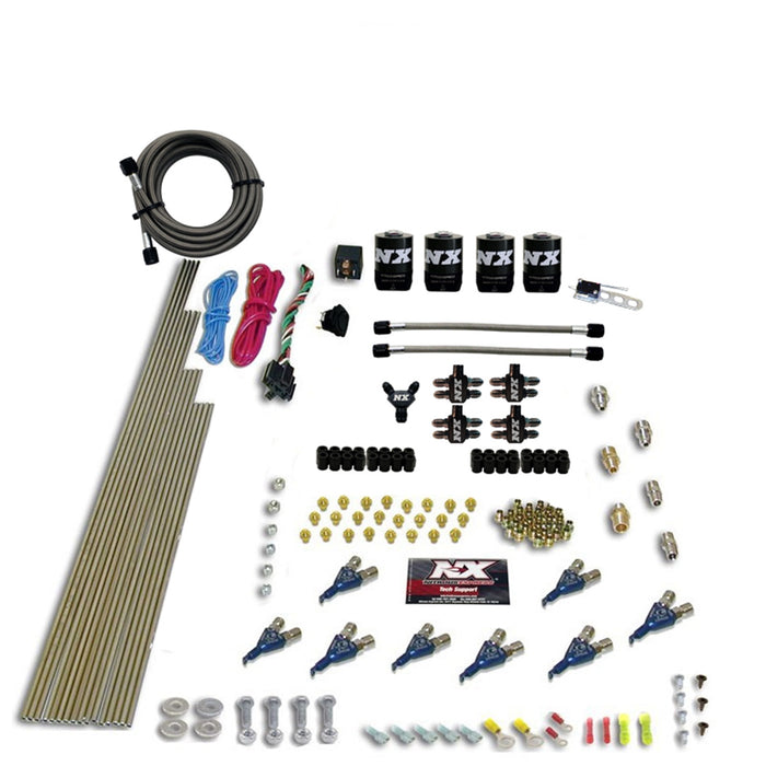 Nitrous Express 80001EFI-00 8 CYL PIRANHA DIRECT PORT; 4 SOLENOIDS; WITH NO BOTTLE (200-500HP EFI JETs) - Truck Part Superstore