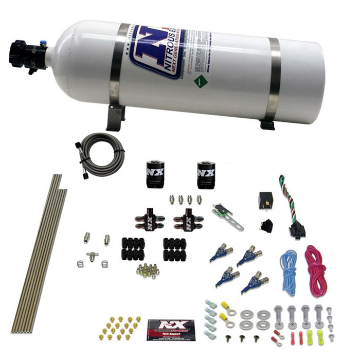 Nitrous Express 80004EFI-15 4CYL GASOLINE EFI (50-250HP) WITH 15LB BOTTLE - Truck Part Superstore