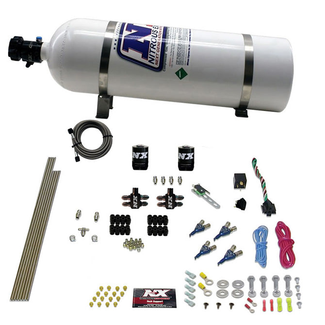 Nitrous Express 80004EFI-15 4CYL GASOLINE EFI (50-250HP) WITH 15LB BOTTLE - Truck Part Superstore