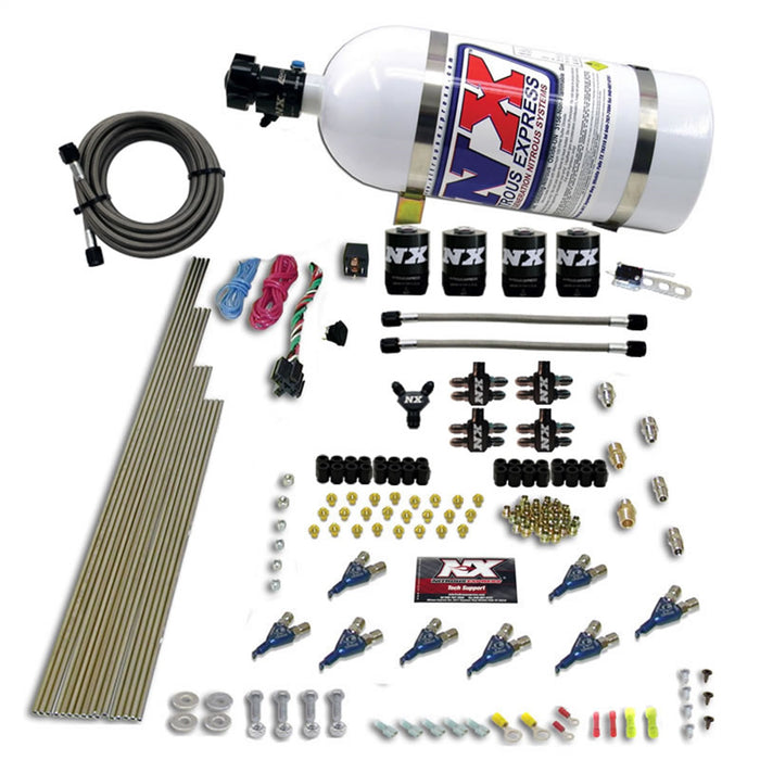 Nitrous Express 80005-10 8-CYL ALCOHOL (250-350-450-550HP) WITH 10LB BOTTLE - Truck Part Superstore