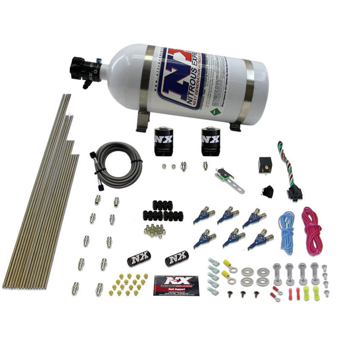 Nitrous Express 80006-10 6-CYL GAS (150-225-300-375HP) WITH 10LB BOTTLE - Truck Part Superstore