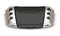 Auto Ventshade (AVS) 80012 Truck Cowl Scoop; 2 in. x 19 1/2 in. x 16 1/2 in.; Smoke; Small; - Truck Part Superstore