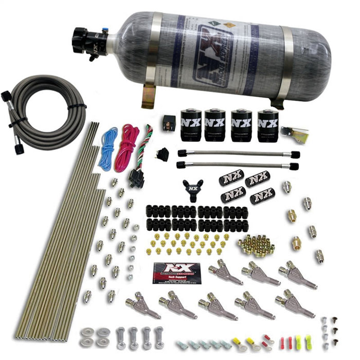 Nitrous Express 80016-12 VORTECH NOZZLE SYSTEM WITH 12LB COMPOSITE BOTTLE - Truck Part Superstore