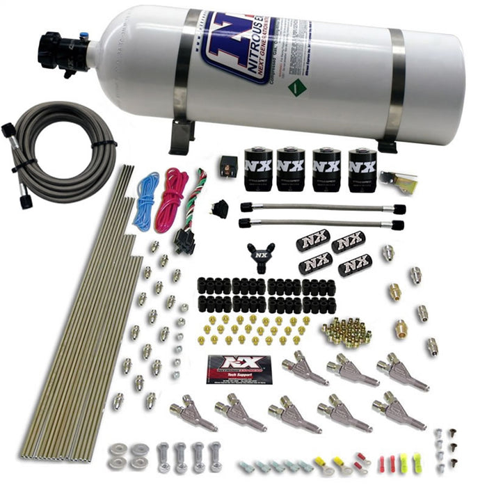 Nitrous Express 80016-15 VORTECH NOZZLE SYSTEM WITH 15LB BOTTLE - Truck Part Superstore