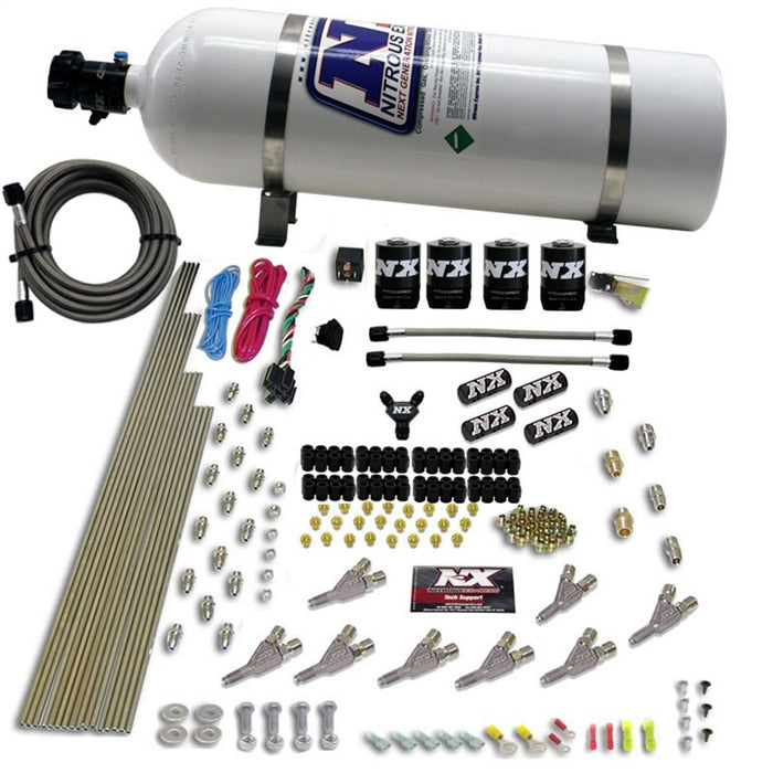 Nitrous Express 80018-15 STD NOZZLE SYSTEM WITH 12LB COMPOSITE BOTTLE - Truck Part Superstore