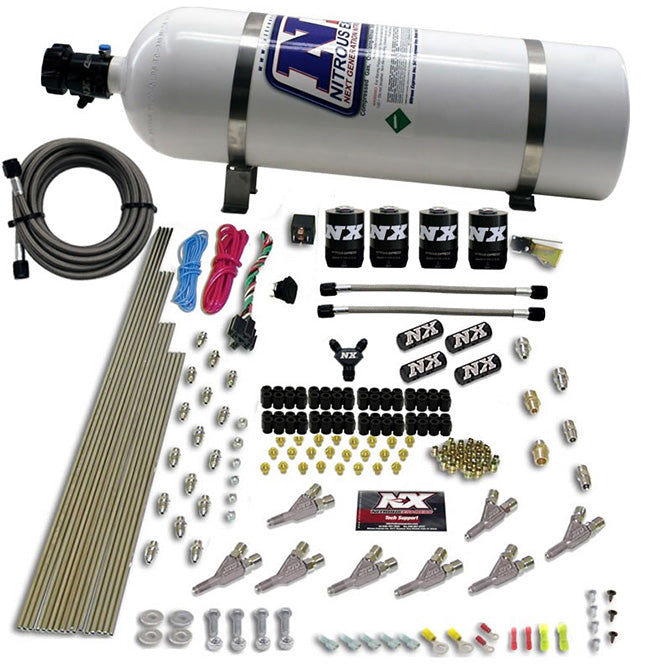 Nitrous Express 80018-15 STD NOZZLE SYSTEM WITH 12LB COMPOSITE BOTTLE - Truck Part Superstore
